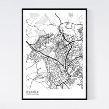 Load image into Gallery viewer, Redditch City Map Print