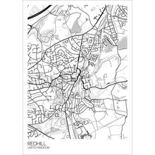 Load image into Gallery viewer, Map of Redhill, United Kingdom