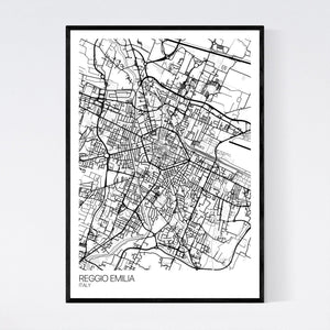 Reggio Emilia City Map Print
