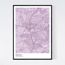 Load image into Gallery viewer, Reigate City Map Print