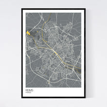 Load image into Gallery viewer, Reims City Map Print