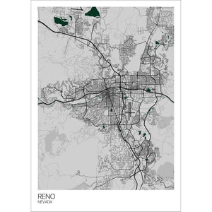 Map of Reno, Nevada