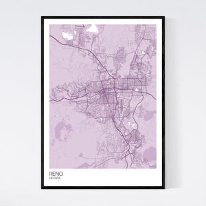 Reno City Map Print