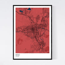 Load image into Gallery viewer, Reno City Map Print