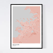 Load image into Gallery viewer, Map of Reykjavik, Iceland