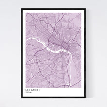Load image into Gallery viewer, Richmond City Map Print