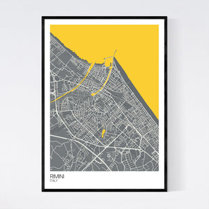 Rimini City Map Print