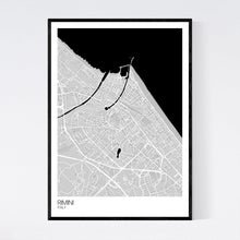 Load image into Gallery viewer, Rimini City Map Print