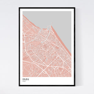 Rimini City Map Print