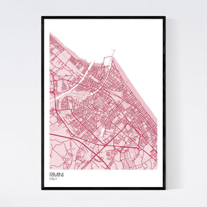 Rimini City Map Print