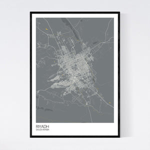 Riyadh City Map Print