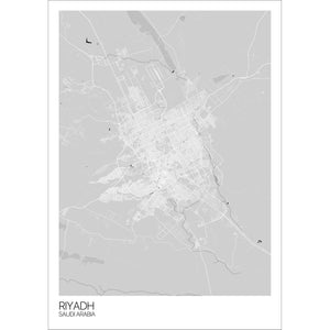 Map of Riyadh, Saudi Arabia
