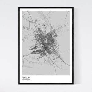 Riyadh City Map Print