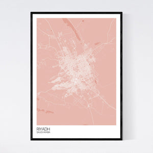 Riyadh City Map Print