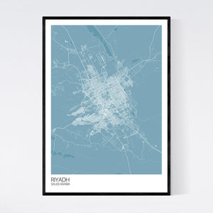 Riyadh City Map Print