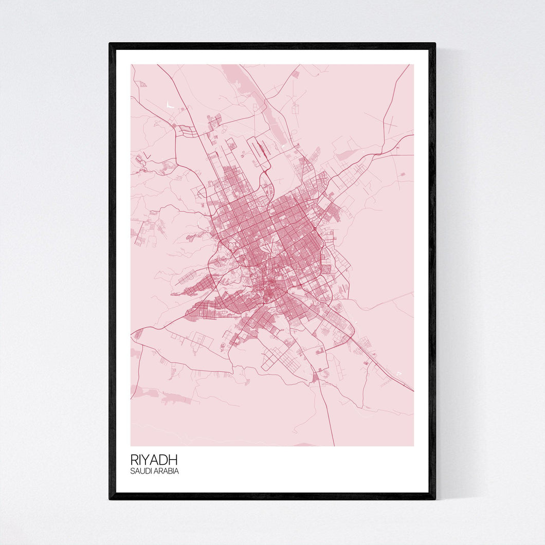 Riyadh City Map Print