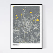Load image into Gallery viewer, Rochdale City Map Print