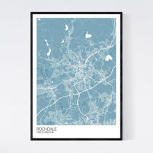 Load image into Gallery viewer, Rochdale City Map Print