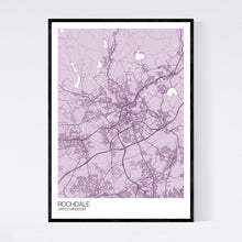 Load image into Gallery viewer, Rochdale City Map Print