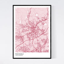 Load image into Gallery viewer, Rochdale City Map Print