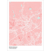 Load image into Gallery viewer, Map of Rochdale, United Kingdom