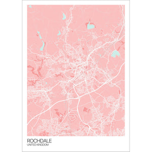 Map of Rochdale, United Kingdom