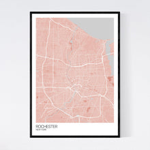 Load image into Gallery viewer, Rochester City Map Print