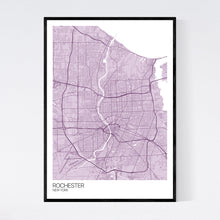 Load image into Gallery viewer, Rochester City Map Print