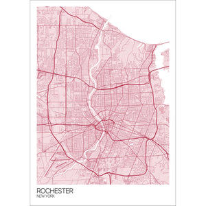 Map of Rochester, New York