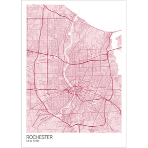 Map of Rochester, New York