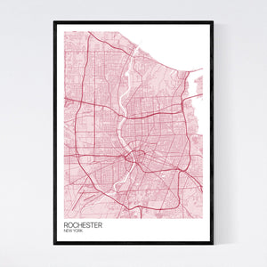 Map of Rochester, New York