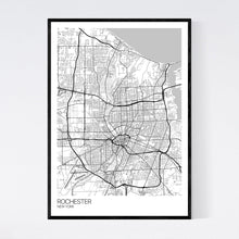 Load image into Gallery viewer, Rochester City Map Print