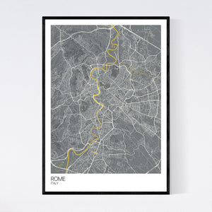 Rome City Map Print