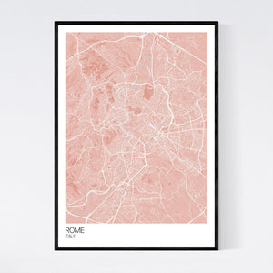 Rome City Map Print