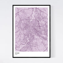 Load image into Gallery viewer, Rome City Map Print