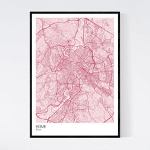 Load image into Gallery viewer, Rome City Map Print