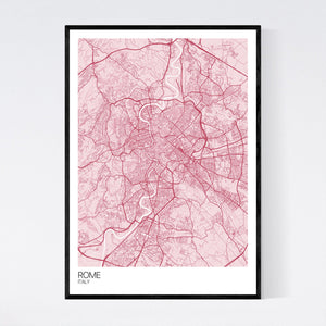 Rome City Map Print