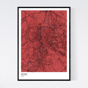 Rome City Map Print