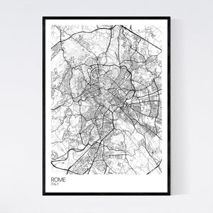 Rome City Map Print