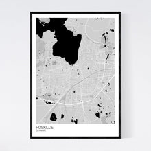 Load image into Gallery viewer, Roskilde City Map Print