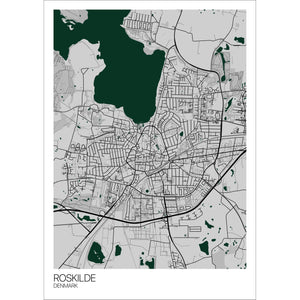 Map of Roskilde, Denmark