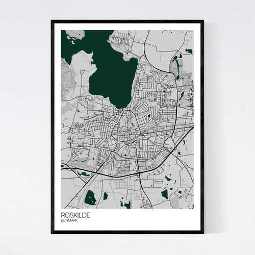 Map of Roskilde, Denmark