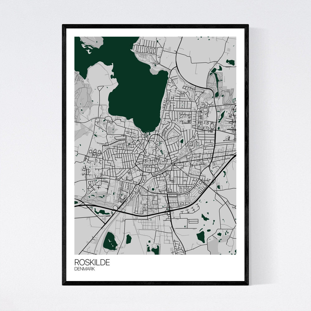 Map of Roskilde, Denmark