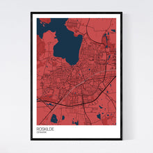 Load image into Gallery viewer, Roskilde City Map Print