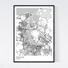 Load image into Gallery viewer, Map of Rostock, Germany