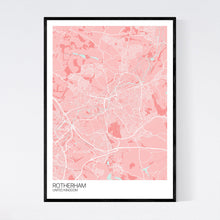 Load image into Gallery viewer, Rotherham City Map Print