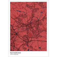 Load image into Gallery viewer, Map of Rotherham, United Kingdom