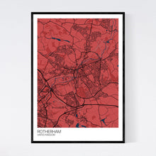 Load image into Gallery viewer, Map of Rotherham, United Kingdom