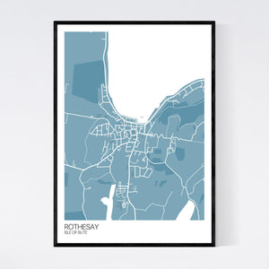 Rothesay Town Map Print