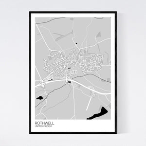 Rothwell City Map Print